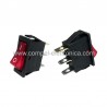 INTERRUTTORE BASCULA LUMINOSO 16A 250VAC 0/1 ROSSO