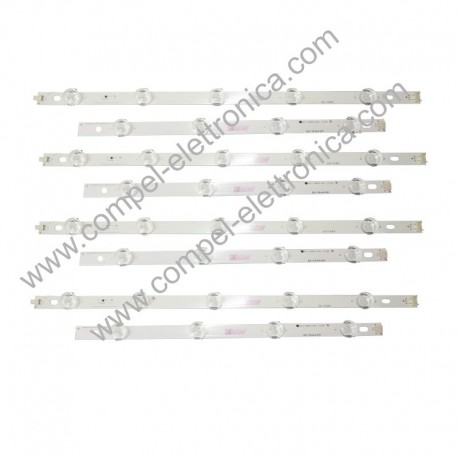 KIT 8 BARRE LED TV 4PZ ES-118-B/5 - 4PZ ES-118A/4V01 39"