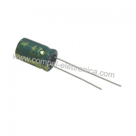 CONDENSATORE ELETTROLITICO 4,7uF 400V 105°C 8X12MM LOW IMPEDANCE