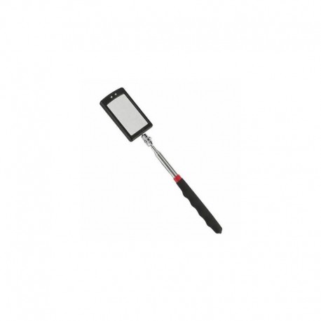 SPECCHIO ORIENTABILE TELESCOPICO CON LUCE LED LENTE 43X65MM