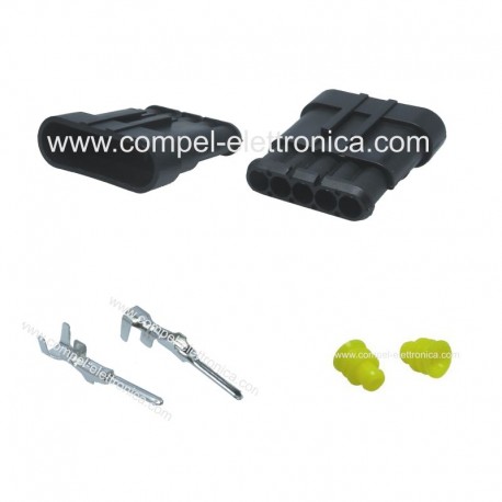 CONNETTORE SUPERSEAL 1.5 - 5 PIN MASCHIO IP67