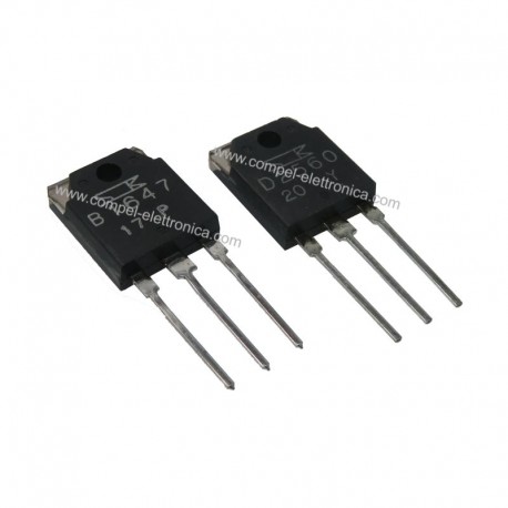 COPPIA 2SB1647/2SD2560 P/N DARL/RD 150V 15A 130W SANKEN *SELEZIONATI*