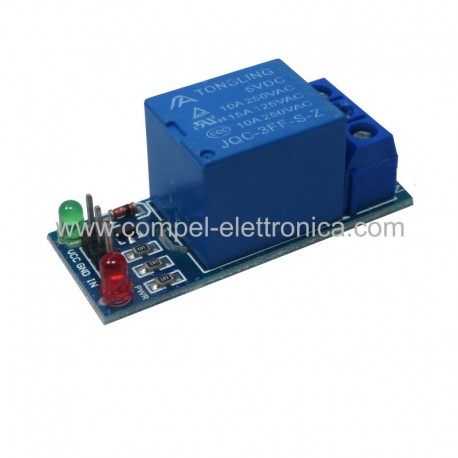 MODULO 1 RELÈ 5VDC 10A SPDT LOW LEVEL TRIGGER