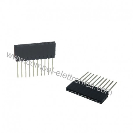 CONNETTORE STRIP-LINE VERT 10 PIN/H15 M/F P2,54MM