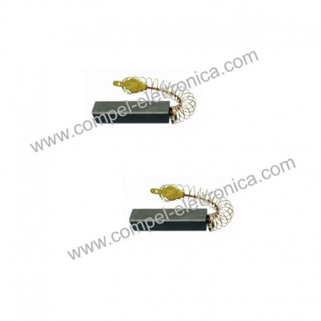 CARBONCINI LARGH.10X6,3X28MM CON FILO E MOLLA ORIG. 2 SERIE MIELE 1PZ