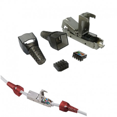 ACCOPPIATORE INLINE TOOLLESS SCHERMATO CAT6