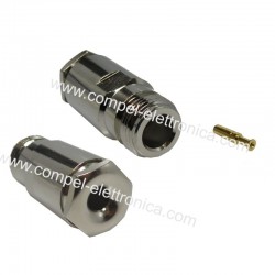 PRESA N VOLANTE A SALDARE PER CAVO RG58/RG59