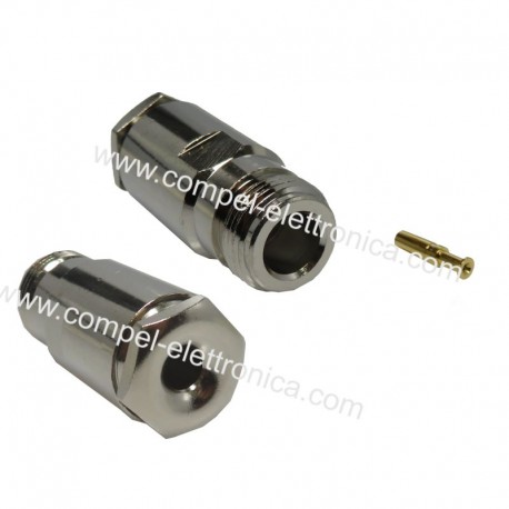 PRESA N VOLANTE A SALDARE PER CAVO RG58/RG59