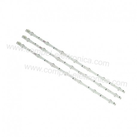 KIT BARRA LED TV D4GE-320DC0-R3 32" SAMSUNG3 pezzi