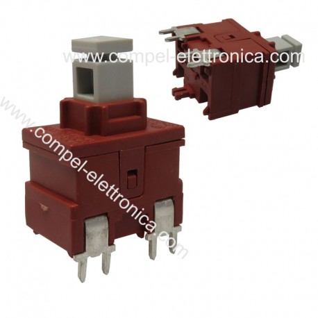 INTERRUTTORE UNIPOLARE PULSANTE 250VAC 10A SPST ON-OFF 4 PIN C.S.