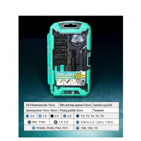 KIT 24 PZ UTENSILI PER RIPARAZIONE TABLET SMARTPHONE IPHONE -SD9322M