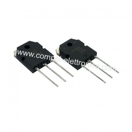 COPPIA 2SK1058-2SJ162 N/P MOSFET 160V 7A 100W ORIGINALI RENESAS /HITACHI