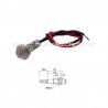 SEGNALATORE 12Vdc LED ROSSO D.6 MM PIATTO A PANNELLO IP40