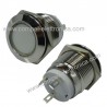 SEGNALATORE 24VDC LED ROSSO BLU D. 22mm. CROMATO IP65