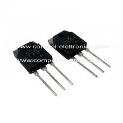COPPIA 2SA1491 - 2SC3855 SI-P/N 200V 10A 100W SC-65 TO-3P SELEZIONATI**