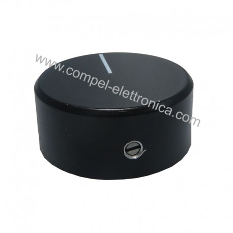 MANOPOLA CON INDICE DIAM. 27,5mm ALTEZZA 12mm NERA