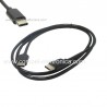 CAVO USB C / USB C 2.0 MASCHIO-MASCHIO 1MT NERO