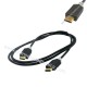 CAVO USB C / USB C 2.0 MASCHIO-MASCHIO 1MT NERO CONNETTORI GOLD