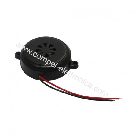 BUZZER ELETTRONICO 12Vdc ..24Vdc 2 FILI A TONI INTERMITTENTI