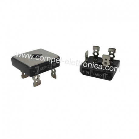 KBPC 2510 PONTE DIODI 25A 1000V COLLEGAMENTO A FASTON