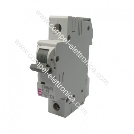 INTERRUTTORE DI SOVRACORRENTE 230/400Vac 16A 1 POLO GUIDA DIN