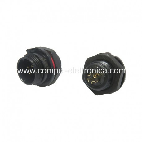 SPINA SP13 MASCHIO PANNELLO 4 POLI IP68 FILETTATURA ESTERNA