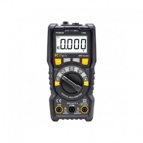 MULTIMETRO DIGITALE 2000 PUNTI CATIII 600V NCV PCWork PCW01A