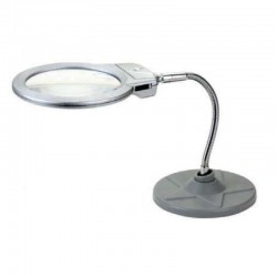 LENTE INGRANDIMENTO 2X/5X PIEGHEVOLE DOPPIA LENTE 85MM/20MM CON 2 LED