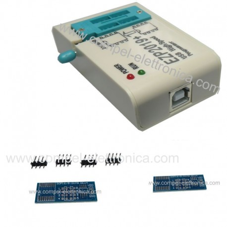 EZP 2019 PROGRAMMATORE USB ULTRA FAST IC SERIE 24/25/26/93 ZOCCOLI /DRIV