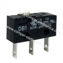 MICRO SWITCH 6A 250VAC IP50 SPDT 7,3x20x6,5mm FASTON 2,8x0,5mm
