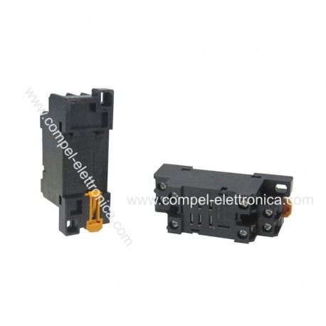 ZOCCOLO GUIDA DIN X RELE' 8 PIN 2 SCAMBI SERIE LY2