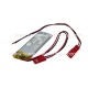 BATTERIA 3,7V 510mAh Li-PO 5x20x60H mm CON CONNETTORE M/F 2 FILI