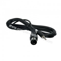 CAVO AUDIO DA DIN 5 POLI MASCHIO A JACK 3,5 STEREO MASCHIO 2MT