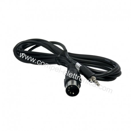 CAVO AUDIO DA DIN 5 POLI MASCHIO A JACK 3,5 STEREO MASCHIO 2MT