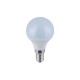 LAMPADA A LED E14 230V 6W 3K MINI BULBO OPACO