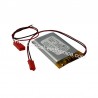 BATTERIA 3,7V 1500mAh Li-PO 7x34x50H mm CON CONNETTORE M/F 2 FILI