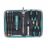KIT UTENSILI DI PRECISIONE 10 PZ VARI ATTREZZI CON BORSA PK2080 PROSKIT
