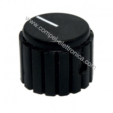 MANOPOLA CON INDICE DIAM. 20mm ALTEZZA 16mm NERA