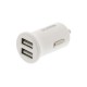 CARICABATTERA PER AUTO 12/24V - 2xUSB 5V 2,4A max- BIANCO