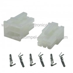 BLOCCHETTO FEMMINA 6 POLI MOLEX CON 6 PIN
