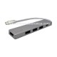 HUB 4 USB 1 PORTA USB 3.0 3 PORTE USB 2.0 - SILVER