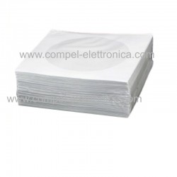 CUSTODIE / BUSTE IN CARTA CON FINESTRELLA TRASPARENTE PER CD/DVD 100 PZ