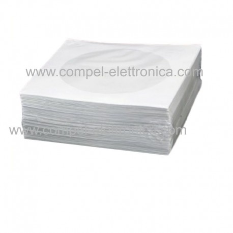 CUSTODIE / BUSTE IN CARTA CON FINESTRELLA TRASPARENTE PER CD/DVD 100 PZ