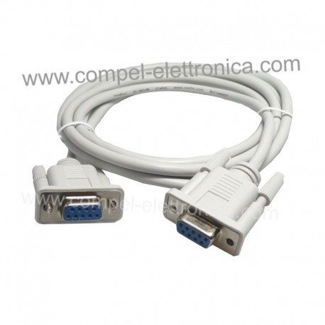 CAVO SERIALE NULL MODEM 9P F/F 2 MT
