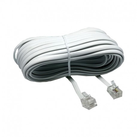 CAVO TELEFONICO 6P/4C 10 MT BIANCO