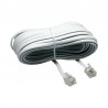 CAVO TELEFONICO 6P/4C 10 MT BIANCO