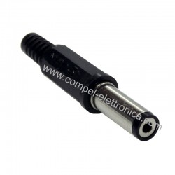 SPINA ALIMENTAZIONE DC Ø 5,5MM/2,1MM/L.14,5 PVC PROFESIONALE JAPAN