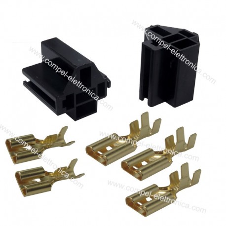 ZOCCOLO CON 5 FASTON PER RELE' AUTO 80A