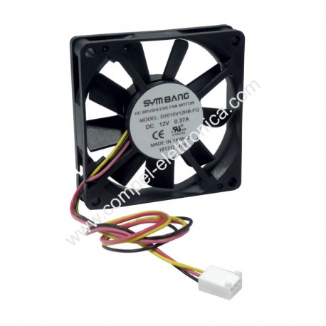 VENTOLE 70X70X15H 12VDC 0,28A 3,36W CUSCINETTI TACHIMETRICA
