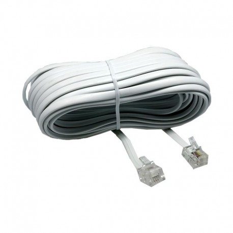 CAVO TELEFONICO 6P/4C 5 MT BIANCO